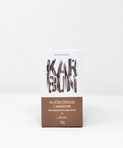 Aura Karbun Premium Milchschokolade mit Wacholder Beeren