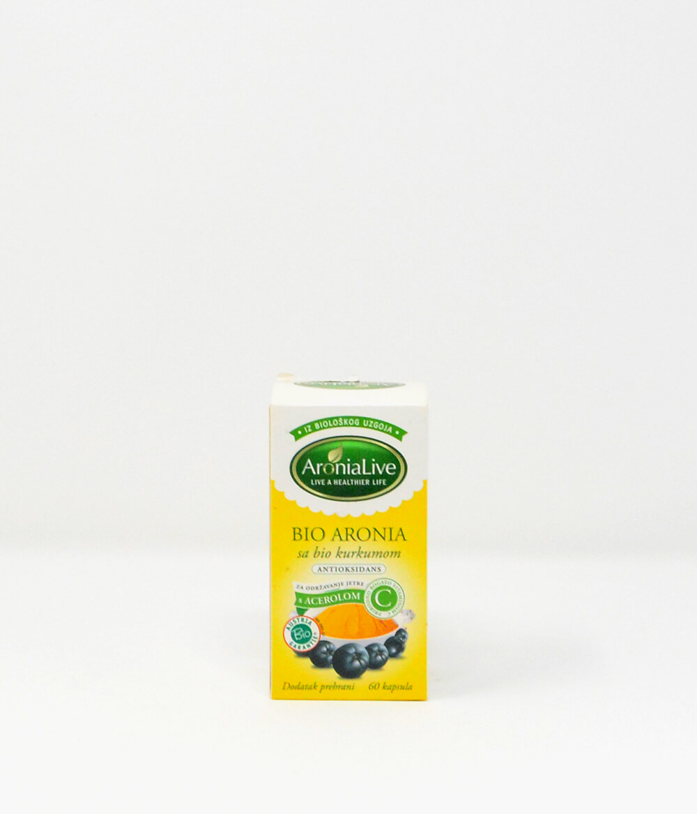 Bio Aronia Kapseln mit Kurkuma Bio Aronia Kapseln mit Kurkuma